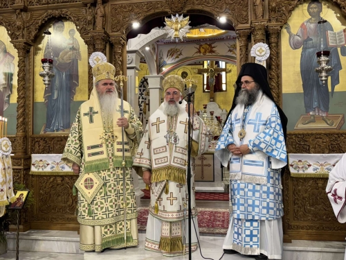 Ο Αρχιεπίσκοπος Κρήτης στην Καλαμαριά – «Δεν αισθάνομαι ξένος, αλλά οικείος, μεταξύ οικείων προσώπων»