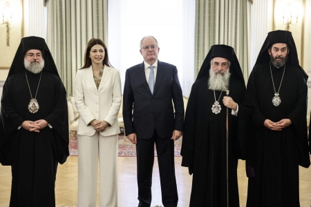 Ενώπιον του Προέδρου της Δημοκρατίας για την την νενομισμένη διαβεβαίωση οι δύο νέοι Μητροπολίτες της Εκκλησίας Κρήτης 