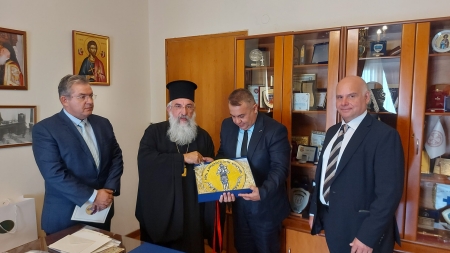 Επίσκεψη του Πρύτανη του Ελληνικού Μεσογειακού Πανεπιστημίου στην Ιερά Αρχιεπισκοπή Κρήτης